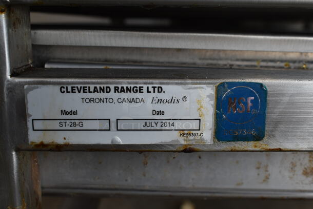 2014 Cleveland KGT-6-T Stainless Steel Commercial Natural Gas Powered Floor Style 6 Gallon Tilting Steam Kettle. 34,000 BTU.  - Image 7 of 9