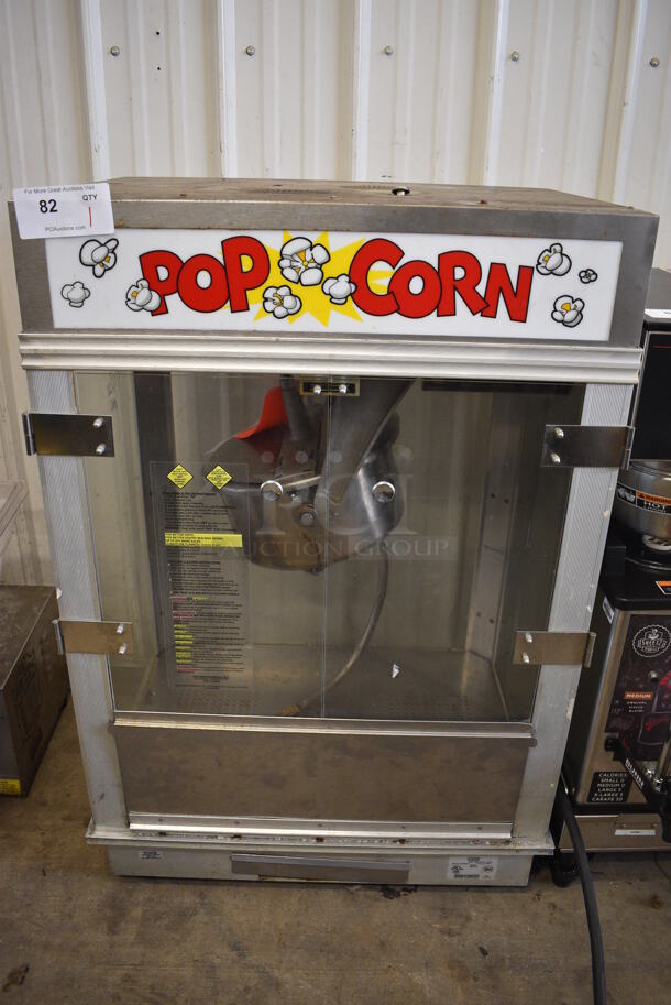 Gold Medal Model 2001ST Metal Commercial Countertop Popcorn Machine Merchandiser. 120 Volts, 1 Phase. 28x21x40.5. Cannot Test Due To Plug Style - Image 1 of 7
