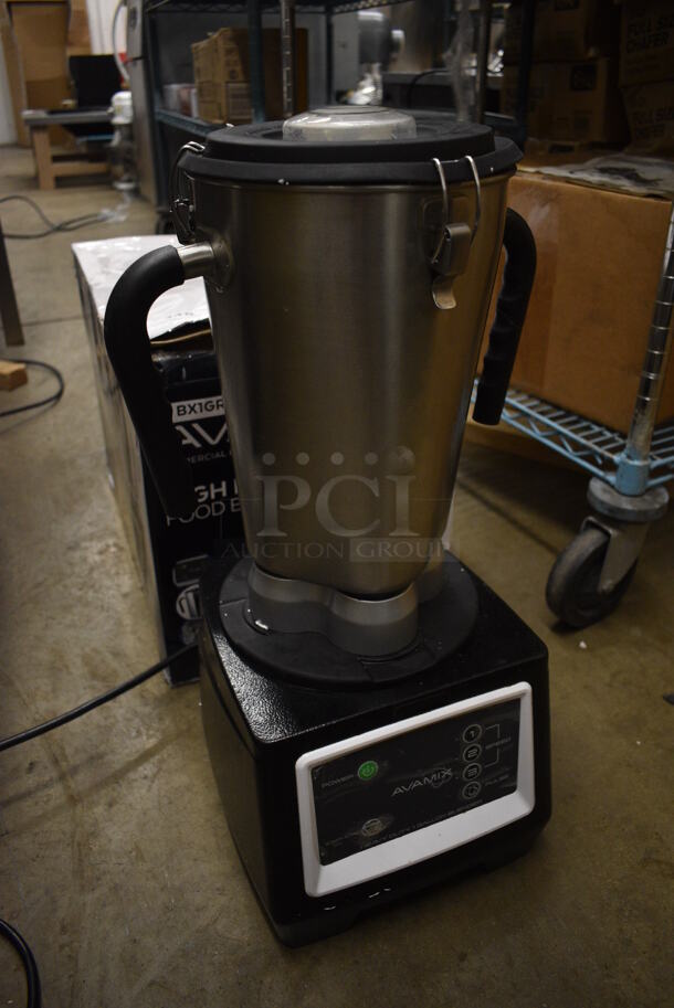 IN ORIGINAL BOX! 2019 AvaMix 928BX1GRG Metal Commercial Countertop Blender w/ Stainless Steel Pitcher. 120 Volts, 1 Phase. 10x10x21. Tested and Powers On But Parts Do Not Move - Image 4 of 9