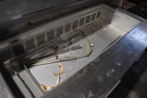 2013 Leader Stainless Steel Commercial Prep Table on Commercial Casters. Missing Lid. 115 Volts, 1 Phase. 60x32x46. Tested and Working! - Image 3 of 7