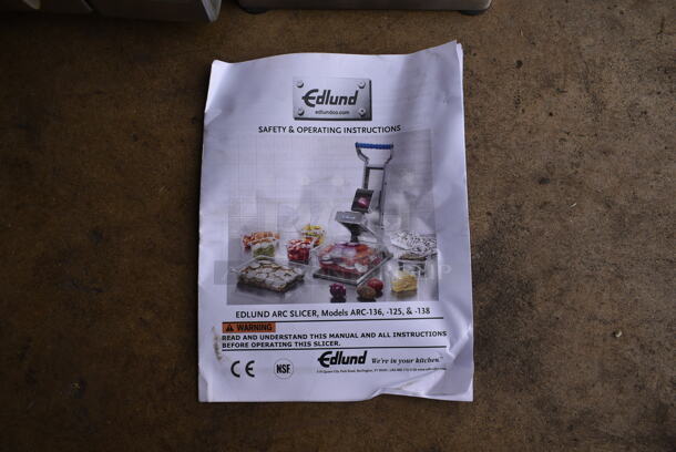 BRAND NEW SCRATCH AND DENT! Edlund ARC-125 Slicer Metal Countertop Manual Fruit and Vegetable Slicer - Image 4 of 5