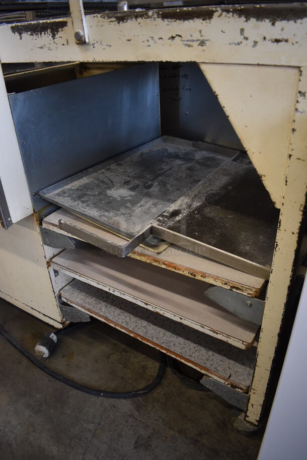 Moline Metal Commercial Floor Style Dough Sheeter on Commercial Casters. 250 Volts, 3 Phase. 56x30x55 - Image 7 of 9