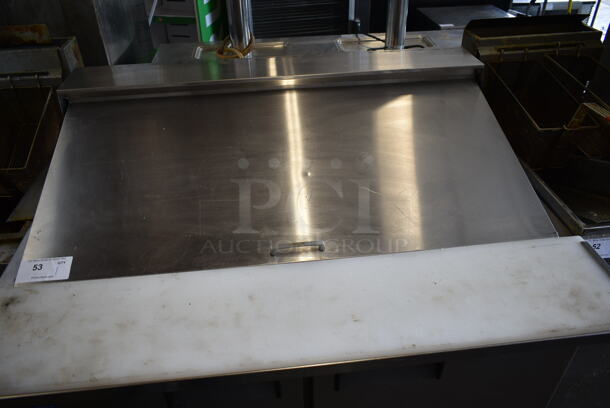 Everest EPBR2 Stainless Steel Commercial Sandwich Salad Prep Table Bain Marie Mega Top on Commercial Casters. 115 Volts, 1 Phase. Tested and Working! - Image 2 of 7