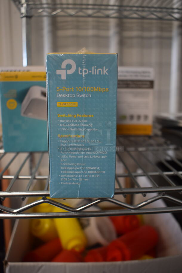 4 BRAND NEW IN BOX TP-Link 5 Port Switch TL-SF1005D and 1 Netgear ProSafe 16 Port Switch FS116. 5 Times Your Bid! - Image 2 of 5