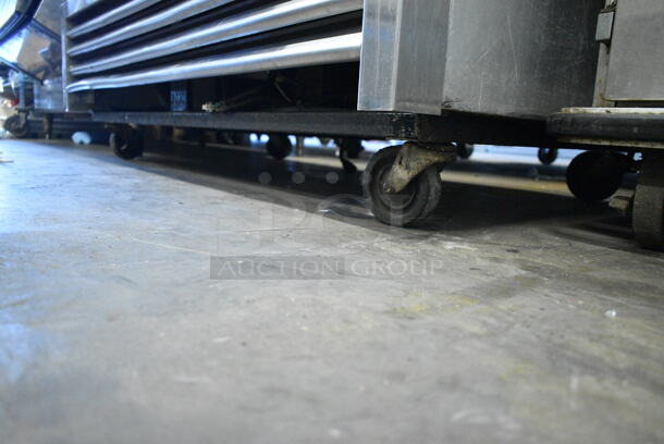 True T-49 ENERGY STAR Stainless Steel Commercial 2 Door Reach In Cooler w/ Poly Coated Racks on Commercial Casters. 115 Volts, 1 Phase. Tested and Working! - Image 6 of 6