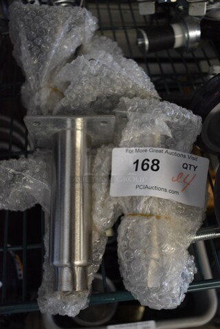 ALL ONE MONEY! Lot of 4 Metal Legs. 3.5x3.5x6.5.