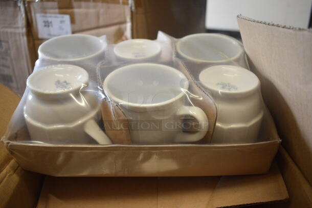 24 BRAND NEW IN BOX! Tuxton CHM-085 White Ceramic Mugs. 4.5x3.5x3.5. 24 Times Your Bid!