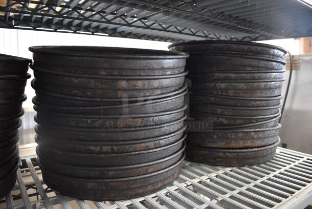 20 Metal Round Pizza Baking Pans. 15x15x2. 20 Times Your Bid! - Image 2 of 3