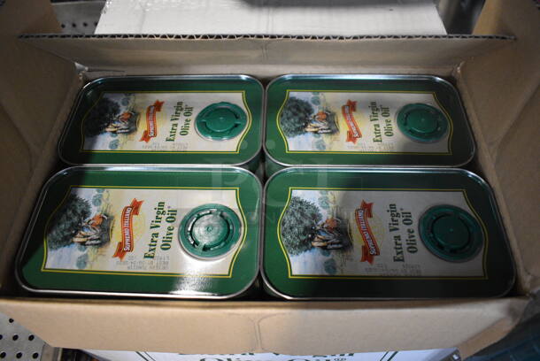 ALL ONE MONEY! Lot of 2 Boxes of 4 Supremo Italiano Extra Virgin Olive Oil. 