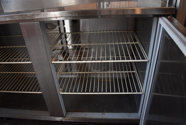 Duke RUF-48M Stainless Steel Commercial 2 Door Work Top Cooler w/ Back Splash. 120 Volts, 1 Phase. 48x30x40. Tested and Working! - Image 6 of 6