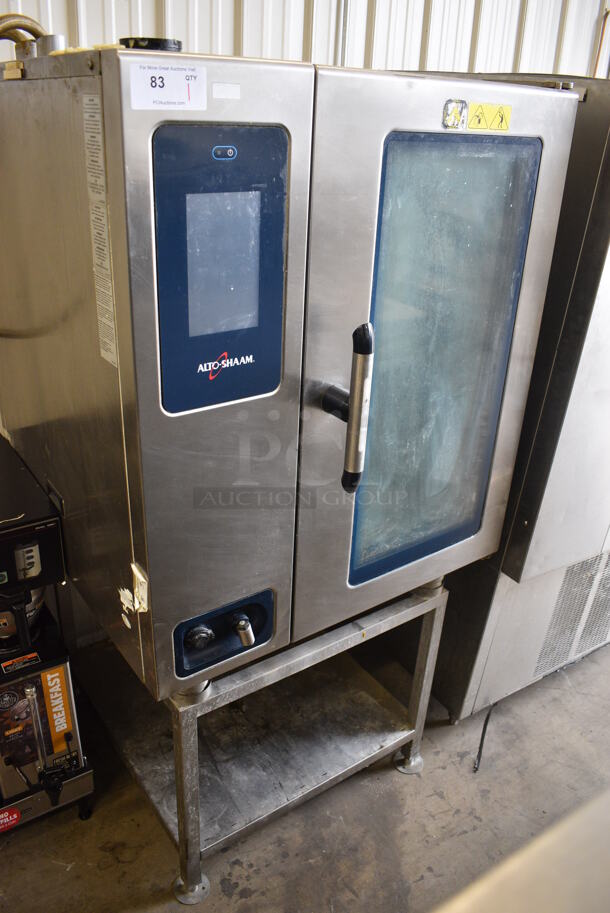 Alto Shaam Model CTP10-10E Stainless Steel Commercial Electric Powered Combitherm Convection Oven on Stainless Steel Equipment Stand. 35.5x38x69.5 - Image 2 of 6
