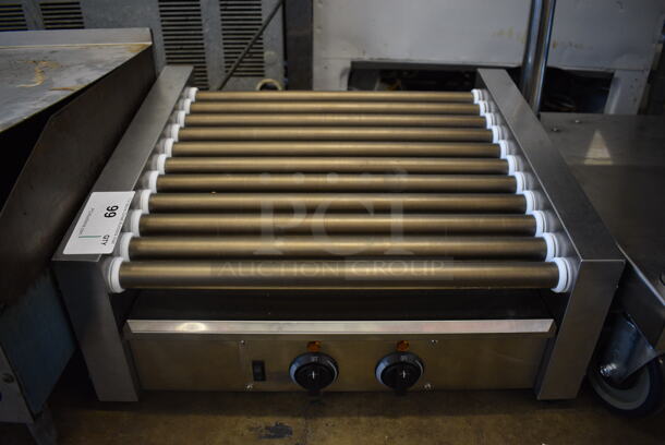 Avantco HD-G11-XN Stainless Steel Commercial Countertop Hot Dog Roller. Unit Was Only Used a Few Times as a Demonstration at a Trade Show. 120 Volts, 1 Phase. 23x18x12. Tested and Working!