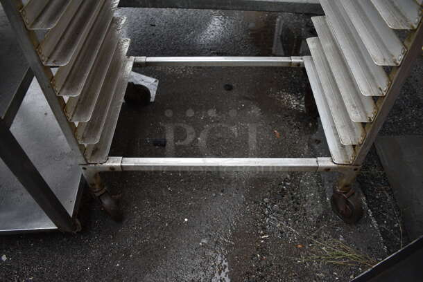 Metal Commercial Pan Transport Rack on Commercial Casters. 29x19x48 - Image 4 of 4