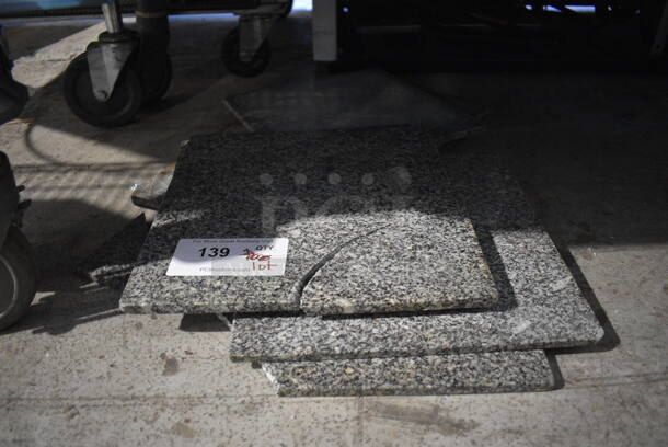 ALL ONE MONEY! Lot of Various Pieces of Granite. Includes 12x12x0.5