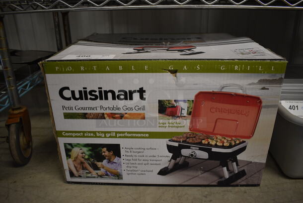IN ORIGINAL BOX! Cuisinart Metal Portable Gourmet Gas Powered Grill. 16x15x9 - Image 4 of 4