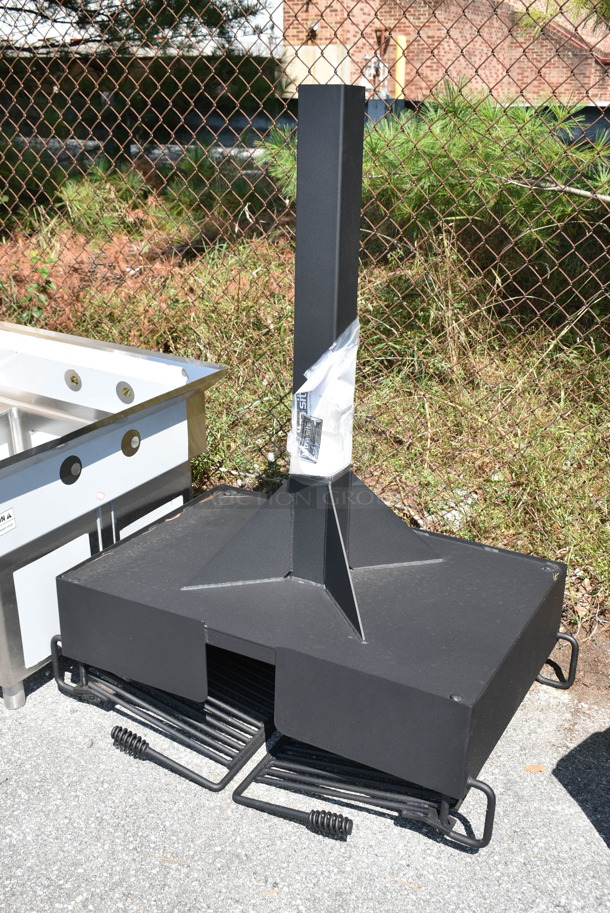 BRAND NEW SCRATCH AND DENT! Ultra Site Playcore 627 28" Inground Mount Cantilever Group Grill with 4" Square Post - Image 3 of 8