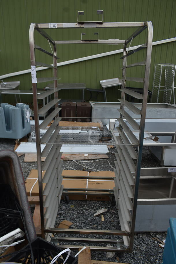 Metal Commercial Pan Transport Rack w/ Rack Guide on Commercial Casters. - Image 1 of 3