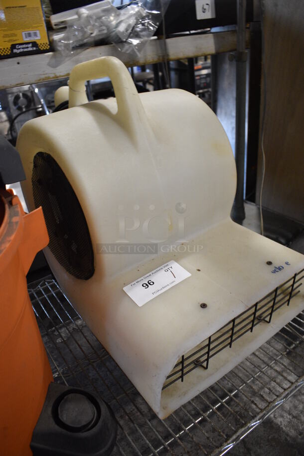 Castex Cyclone White Floor Style Fan. 15x22x22. Tested and Working! - Image 3 of 4