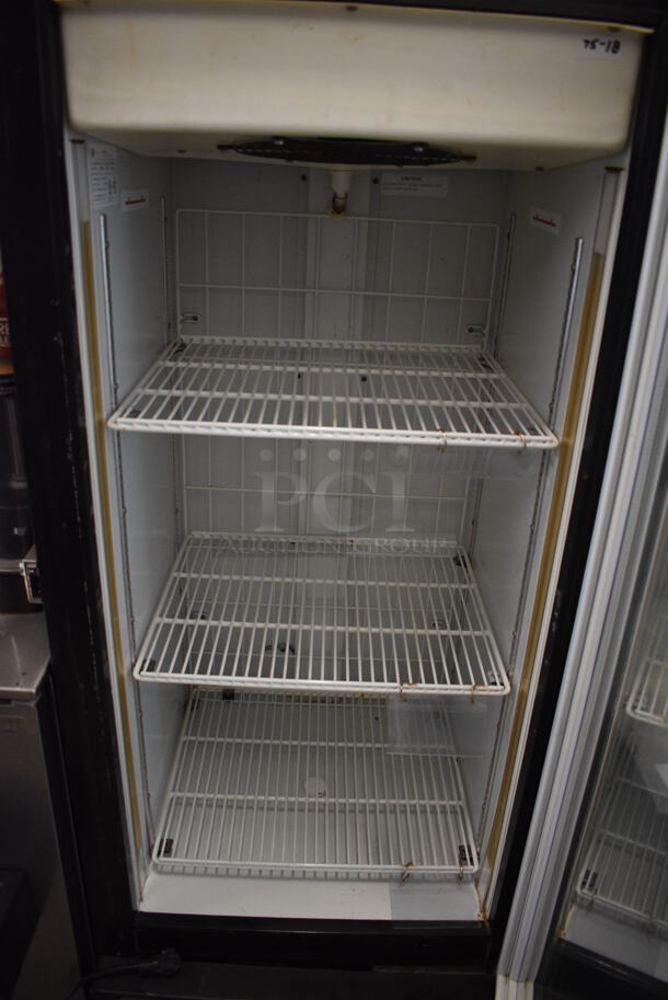 Beverage Air CFG-12-1-B Metal Commercial Single Door Reach In Cooler Merchandiser w/ Poly Coated Racks. 115 Volts, 1 Phase. 24x26x61. Tested and Working! - Image 4 of 5
