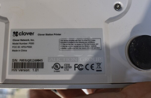 Clover Model C500 14" POS Monitor, Clover, Model P550 Receipt Printer, 2 Touch Pay Units and Metal Cash Register - Image 4 of 6