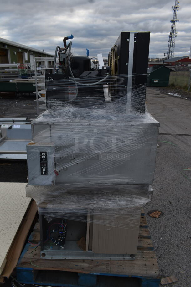 PALLET LOT OF 3 Commercial Compressors for Walk In Box Including Tecumseh AVA4540EXTXM and Heatcraft CHT015H2CF. 3 Times Your Bid! - Image 1 of 7