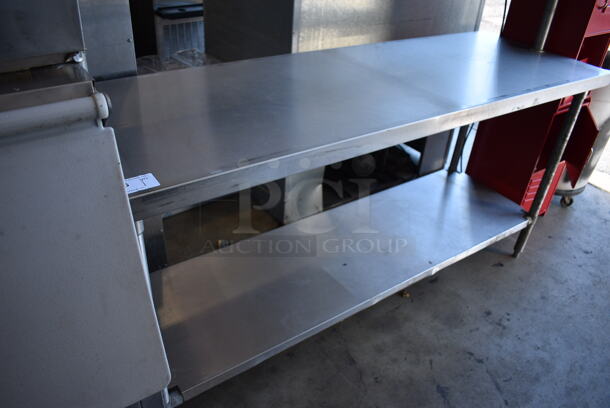 Stainless Steel Commercial Table w/ 2 APW Wyott FD-60 Warming Strip, 2 Over Shelves and Under Shelf. 73x24x66 - Image 5 of 5