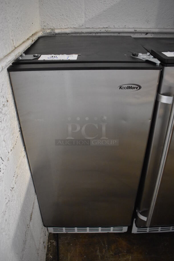 BRAND NEW SCRATCH AND DENT! KoolMore BIM75-BS Stainless Steel Commercial Self Contained Undercounter Ice Machine. 115 Volts, 1 Phase. 15x17.5x33 - Image 1 of 7