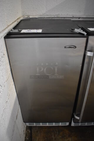 BRAND NEW SCRATCH AND DENT! KoolMore BIM75-BS Stainless Steel Commercial Self Contained Undercounter Ice Machine. 115 Volts, 1 Phase. 15x17.5x33