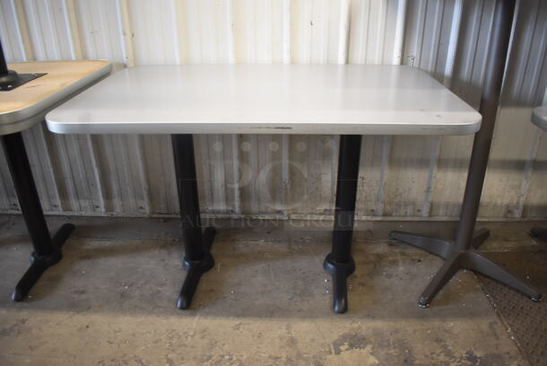 3 Dining Height Tables with 2 Straight Bases. 3 Times Your Bid!