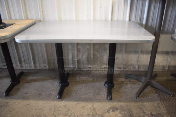 3 Dining Height Tables with 2 Straight Bases. 3 Times Your Bid! - Image 1 of 4