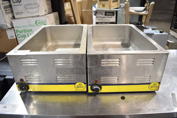 2 Adcraft FW-1200WF Stainless Steel Commercial Countertop Food Warmer. 120 Volts, 1 Phase. 2 Times Your Bid! Tested and Working! - Image 1 of 6