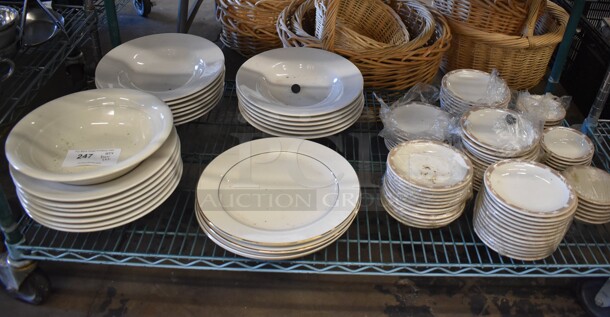 ALL ONE MONEY! Tier Lot of Various Items Including Ceramic Plates