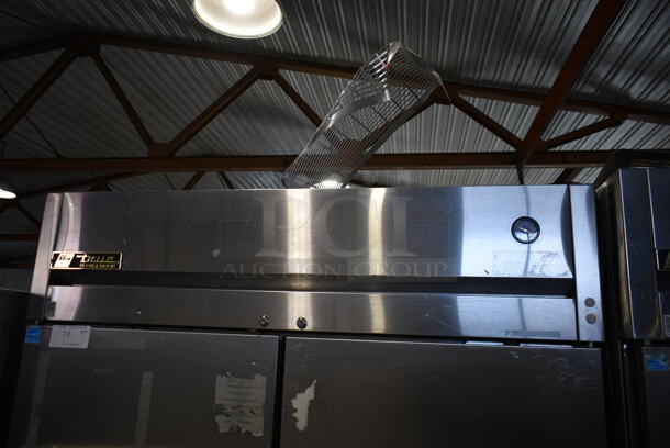 2014 True TG2R-2S ENERGY STAR Stainless Steel Commercial 2 Door Reach In Cooler w/ Poly Coated Racks on Commercial Casters. 115 Volts, 1 Phase. Tested and Working! - Image 2 of 8