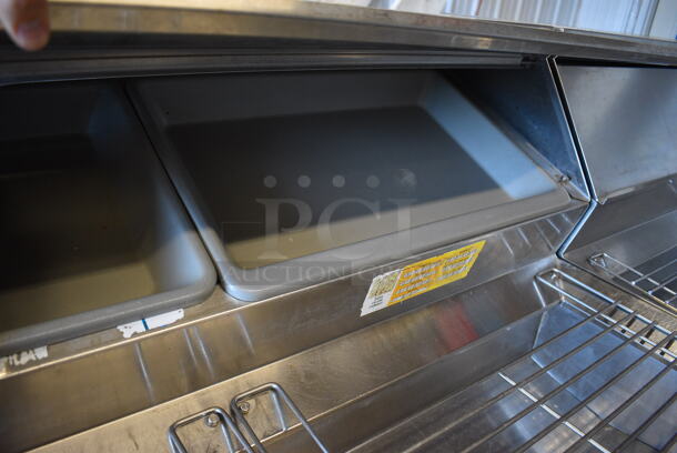 Randell DPM102L Stainless Steel Commercial Prep Table on Commercial Casters. 115 Volts, 1 Phase. 102x34x51. Tested and Powers On But Does Not Get Cold - Image 7 of 12