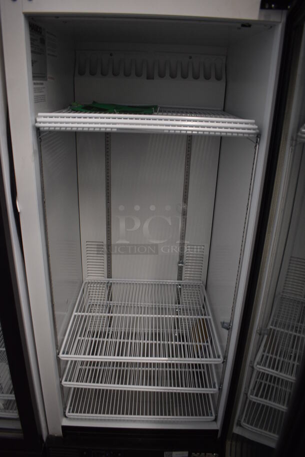 Habco SE12 Metal Commercial Single Door Reach In Cooler Merchandiser. 115 Volts, 1 Phase. 24x24x62. Tested and Powers On But Does Not Get Cold - Image 4 of 6
