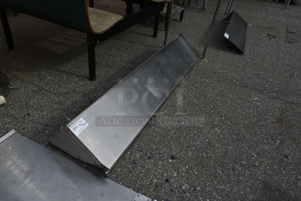 Stainless Steel Wall Mount Shelf. - Image 2 of 3
