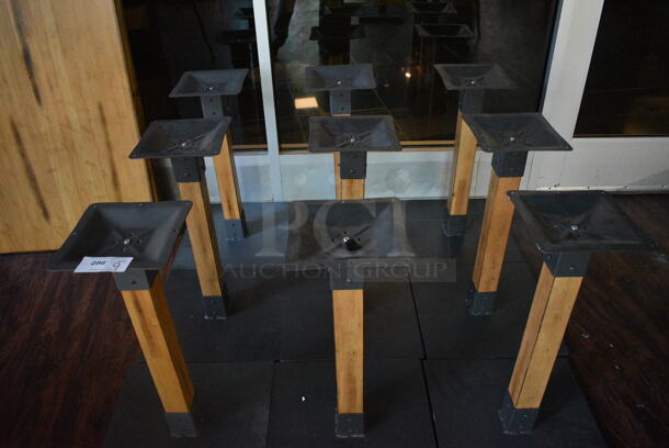 9 Metal Table Bases. 18x18x28. 9 Times Your Bid! (lounge) - Image 3 of 3