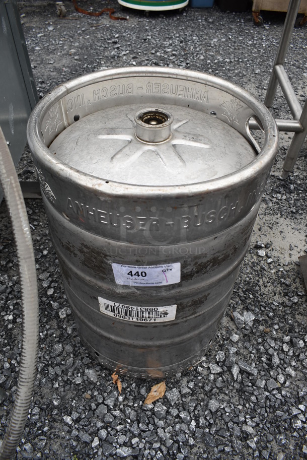Metal Half Barrel Keg. 15.5x15.5x23 - Image 2 of 4