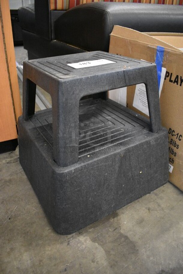 Step Stool. Missing 2 Casters. 14x14x14. - Image 2 of 5