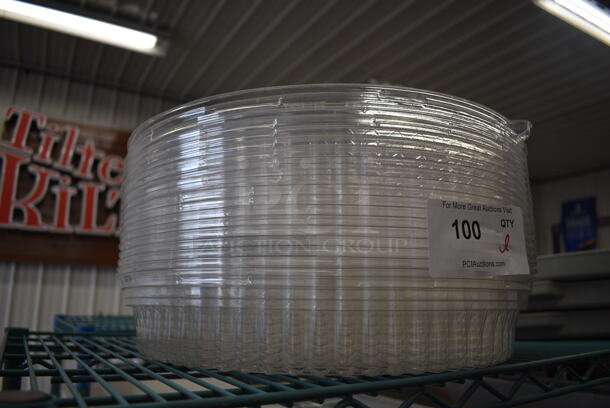 ALL ONE MONEY! Lot of Clear Plastic Dome Covers! 16x16x3 - Image 1 of 2