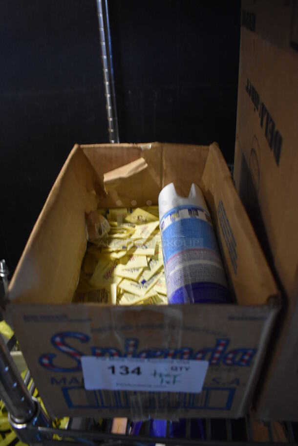 ALL ONE MONEY! Tier Lot of Various Items Including Splenda Packets, Plastic Lids, Various Glasses - Image 3 of 9