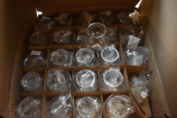 2 Boxes of 25 BRAND NEW Poly Fishbowls. Missing 1 Bowl. 4x4x4. 2 Times Your Bid! (lounge) - Image 2 of 4