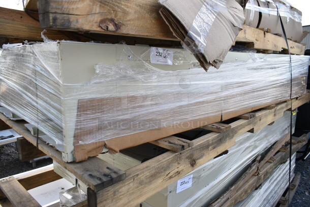 BRAND NEW SCRATCH AND DENT! Regency 600LC32122KB Space Solutions Beige 36" x 12" x 78" 3 Wide, 2 Tier Locker - Image 2 of 3