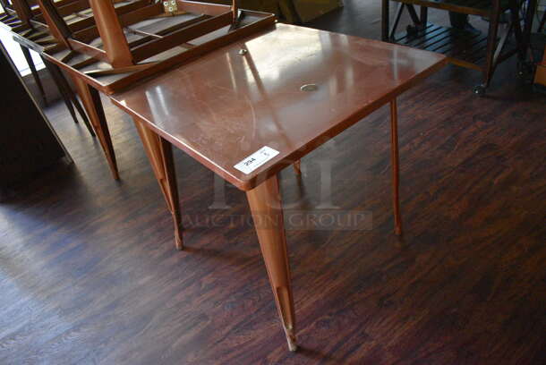 4 Brown Tables. 31.5x31.5x29.5. 4 Times Your Bid! (lounge) - Image 3 of 4