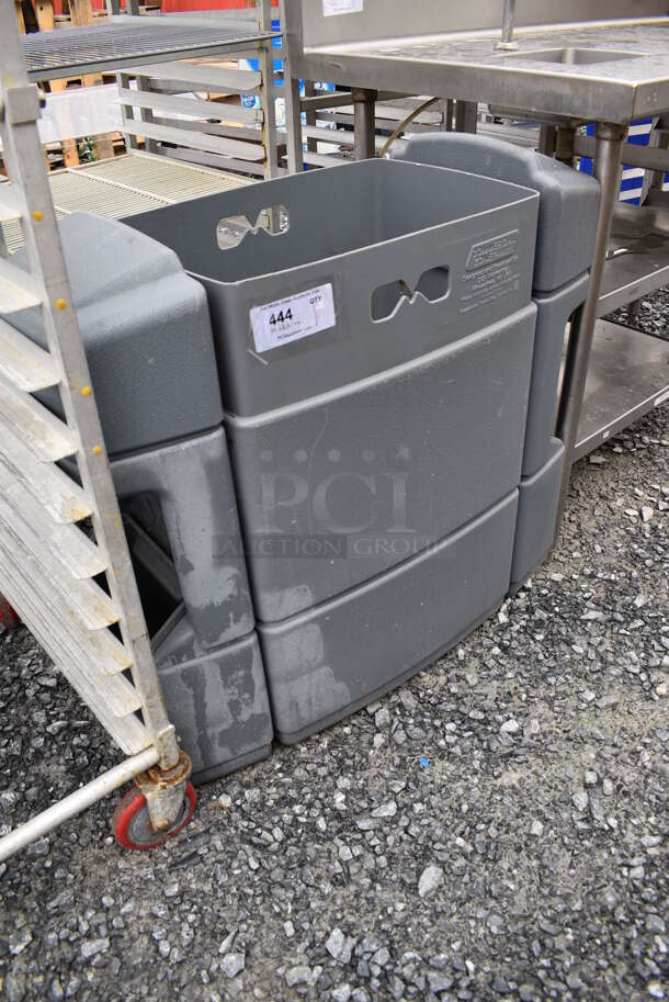 Commercial Zone Gray Poly Trash Can. 34x17x33 - Image 2 of 5