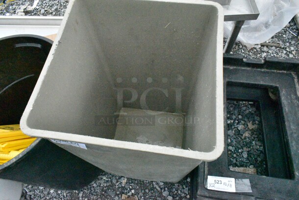 7 Various Items Including Trash Cans, Wet Floor Caution Signs. 19.5x19.5x35, 25x21x29.5, 12x24. 7 Times Your Bid! - Image 6 of 6