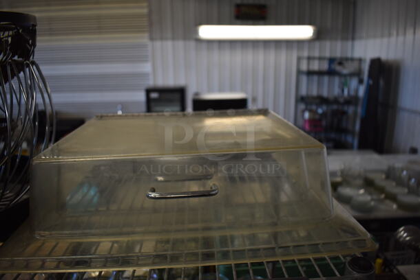 ALL ONE MONEY! Tier Lot of Various Items Including Metal Bins, Poly Covers and Metal Basket - Image 5 of 8