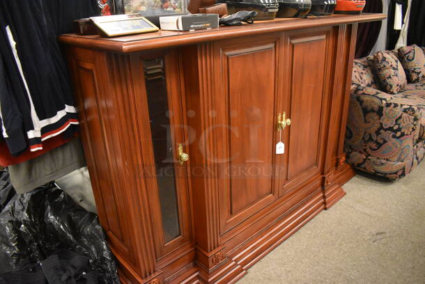 Wooden 4 Door Cabinet.  - Image 2 of 9