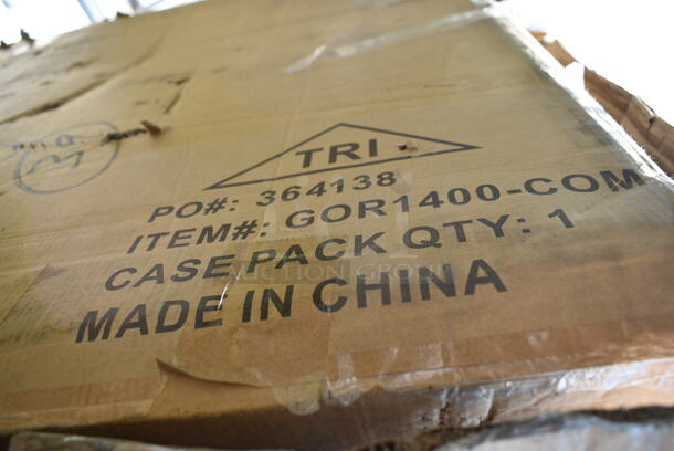 BRAND NEW SCRATCH AND DENT! Gorilla GOR1400-COM 1,400 lb. Heavy-Duty Steel Utility Cart. May Be Missing Pieces.  - Image 3 of 3