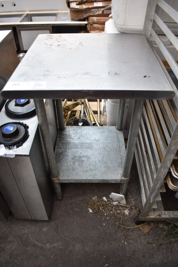 Stainless Steel Table w/ Metal Under Shelf.  - Image 1 of 2